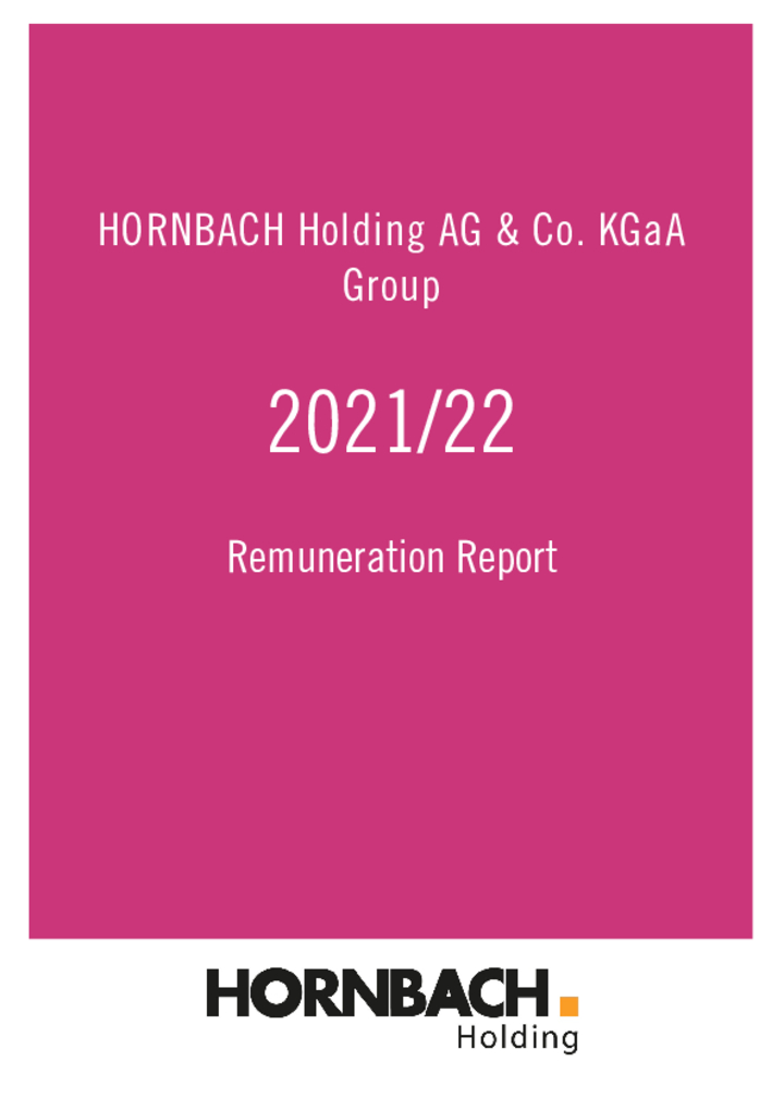 HORNBACH Holding AG & Co. KGaA: Remuneration Report 2021/22