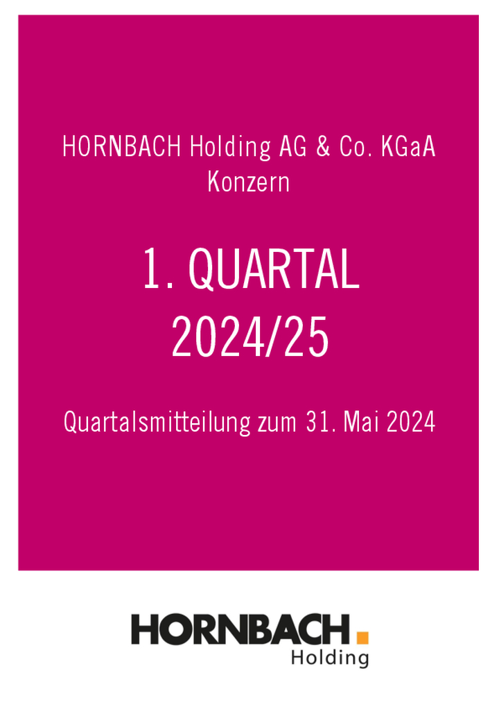 Q1 Mitteilung / Q1 Finanzbericht 2024/2025